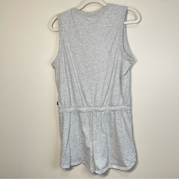 Nike Grey Sleeveless Cotton Striped Romper Size Womens Medium Retail $65 - Picture 4 of 9